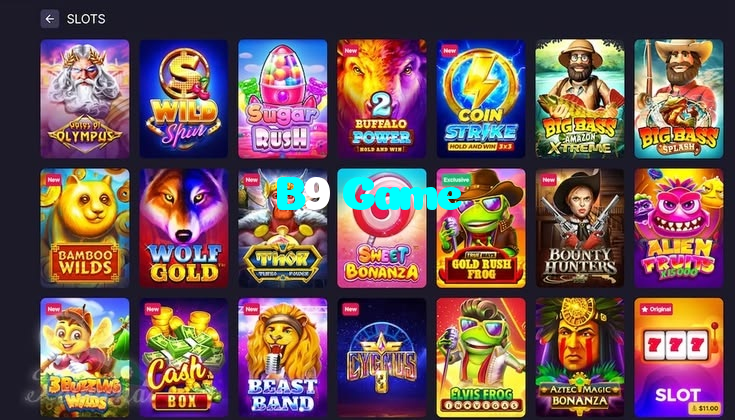 B9 Game casino presented on mobile device in Pakistan with slots and live games